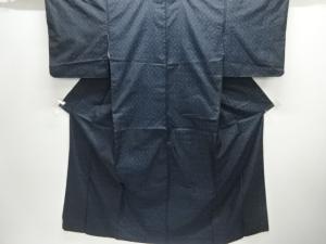七宝模様織り出し本場泥大島紬着物